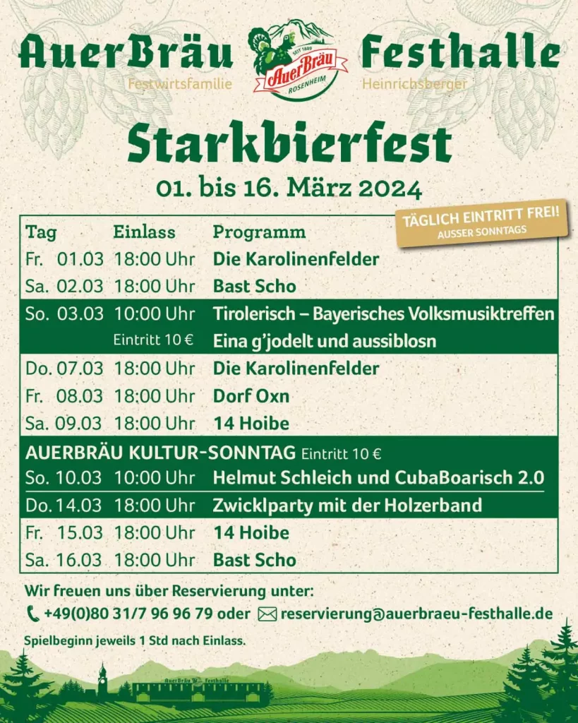 Starkbierfest - Auerbräu Festhalle - Rosenheim