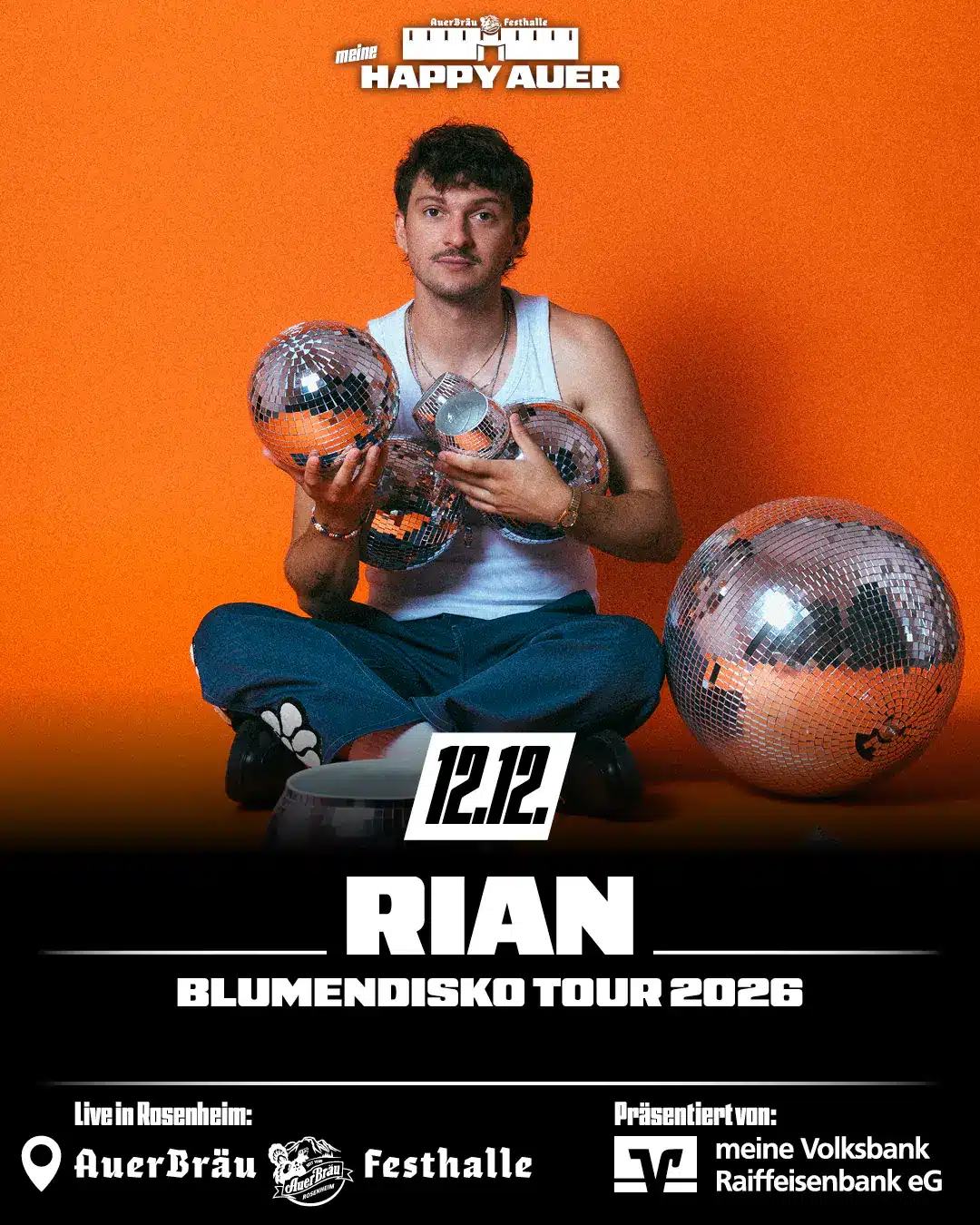 RIAN - Blumendisco Tour in Rosenheim am 12.12.2026